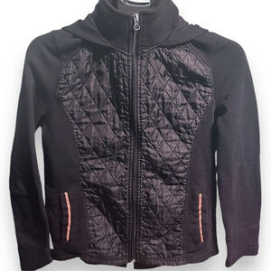 EUC 26 International Lightweight Quilted Black Jacket- Size Small